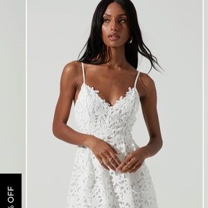 ASTR The Label. White Midi Dress